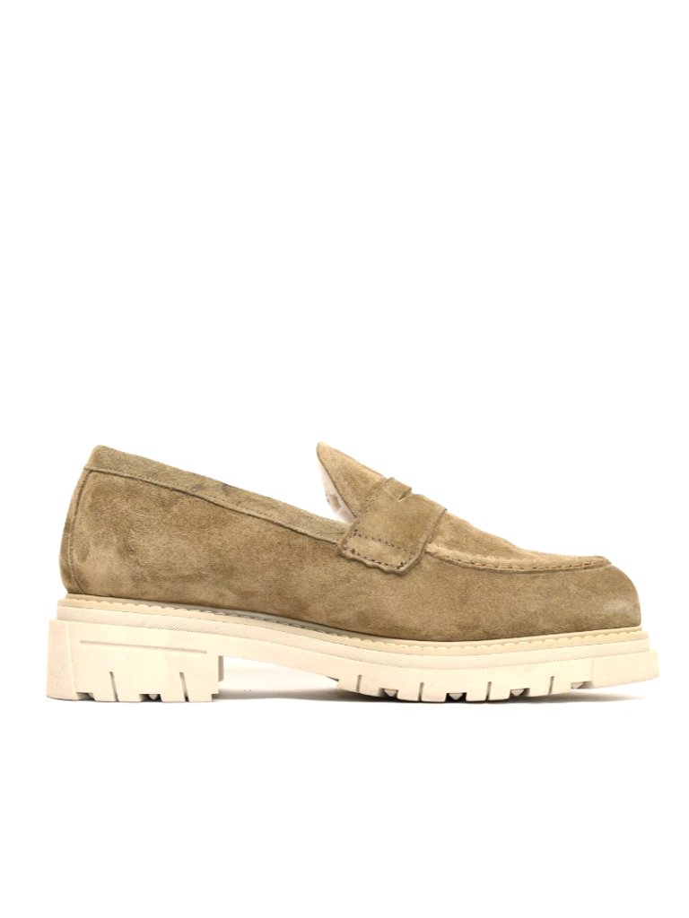 New La Canadienne Donny Waterproof Genuine Shearling Loafer Tan 8.5 Dd213a Italy